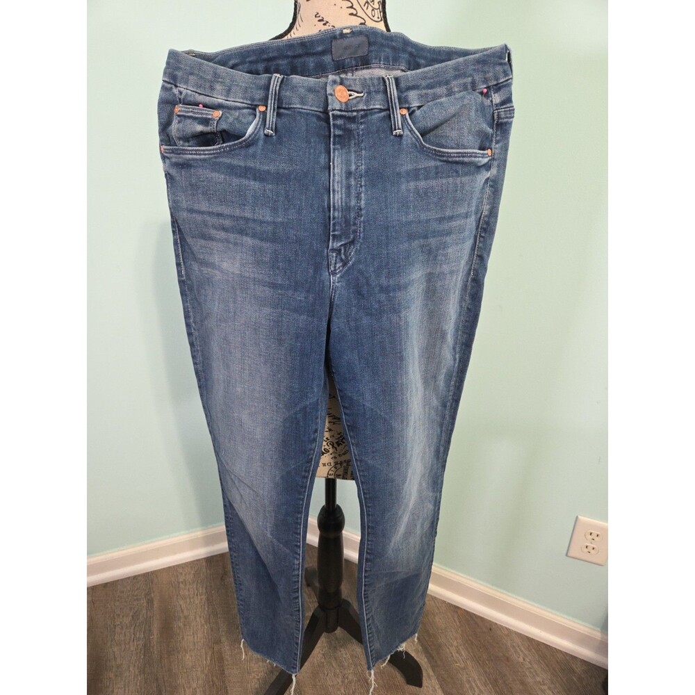 Mother Denim High Waisted Looker Ankle Fray Everything We Keep jeans 31